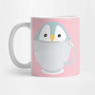 Kawaii Cute Baby Penguin in a Cup Kid Design Mug